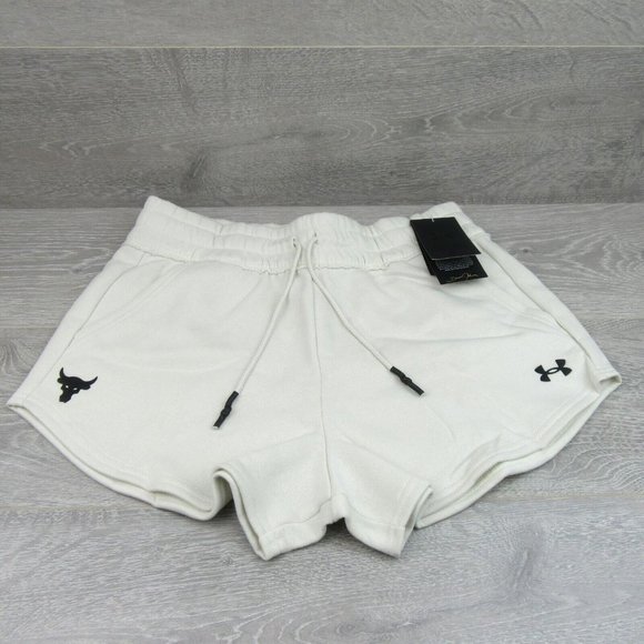 Under Armour Project Rock Gym Training Shorts Women's Size Large NEW - Picture 2 of 9